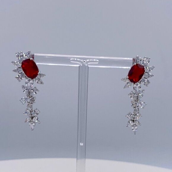 Ring, NWOT, solid 925 sterling silver, 18 k gold accents, lab ruby sz 7 - Picture 12 of 15